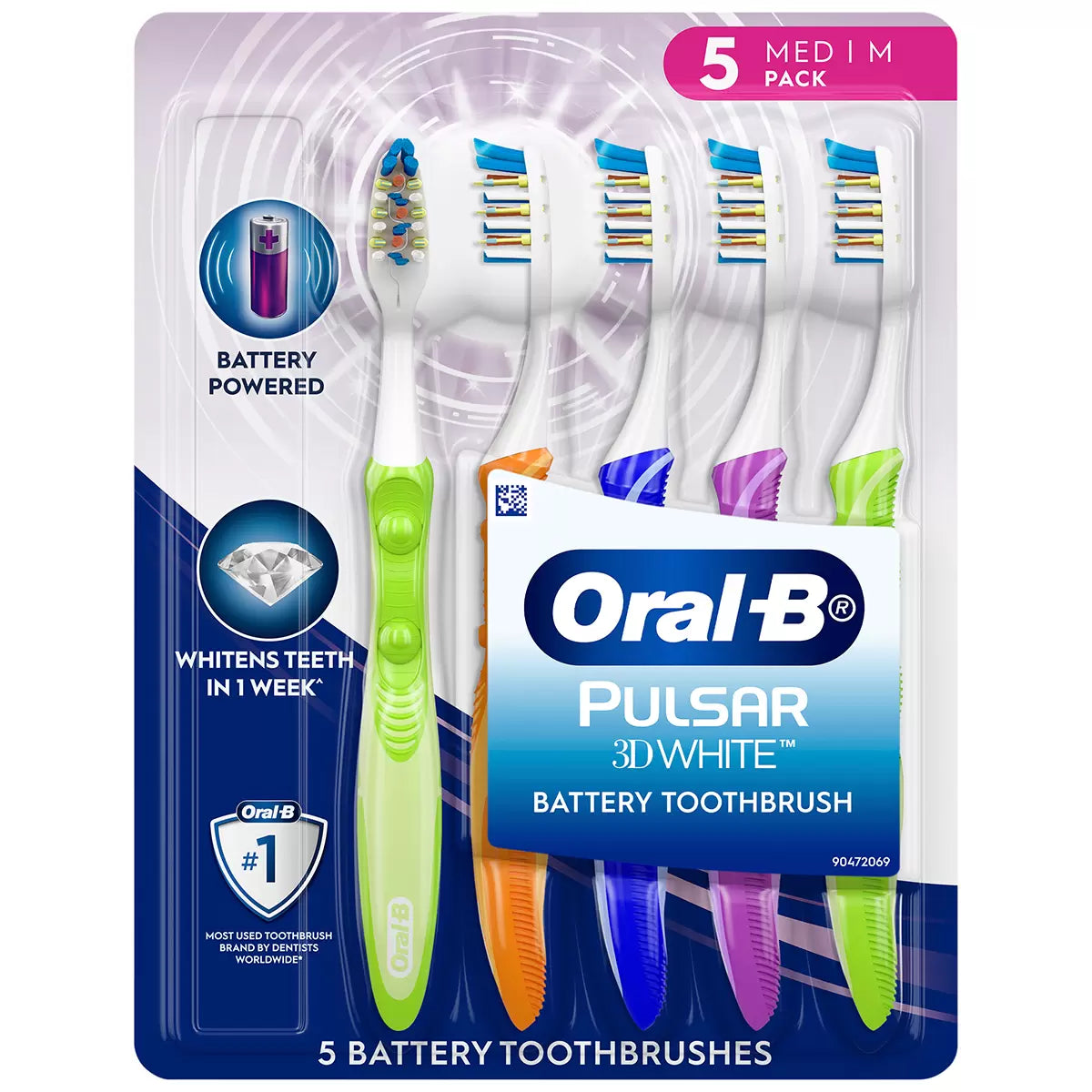 Oral-B pulsar battery toothbrush 5 pack