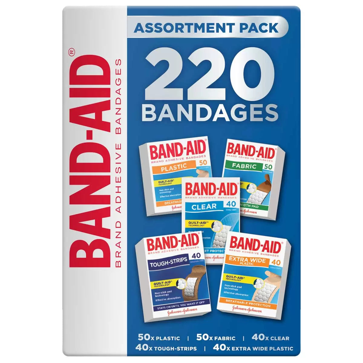 Band-aid assortment pack 220ct