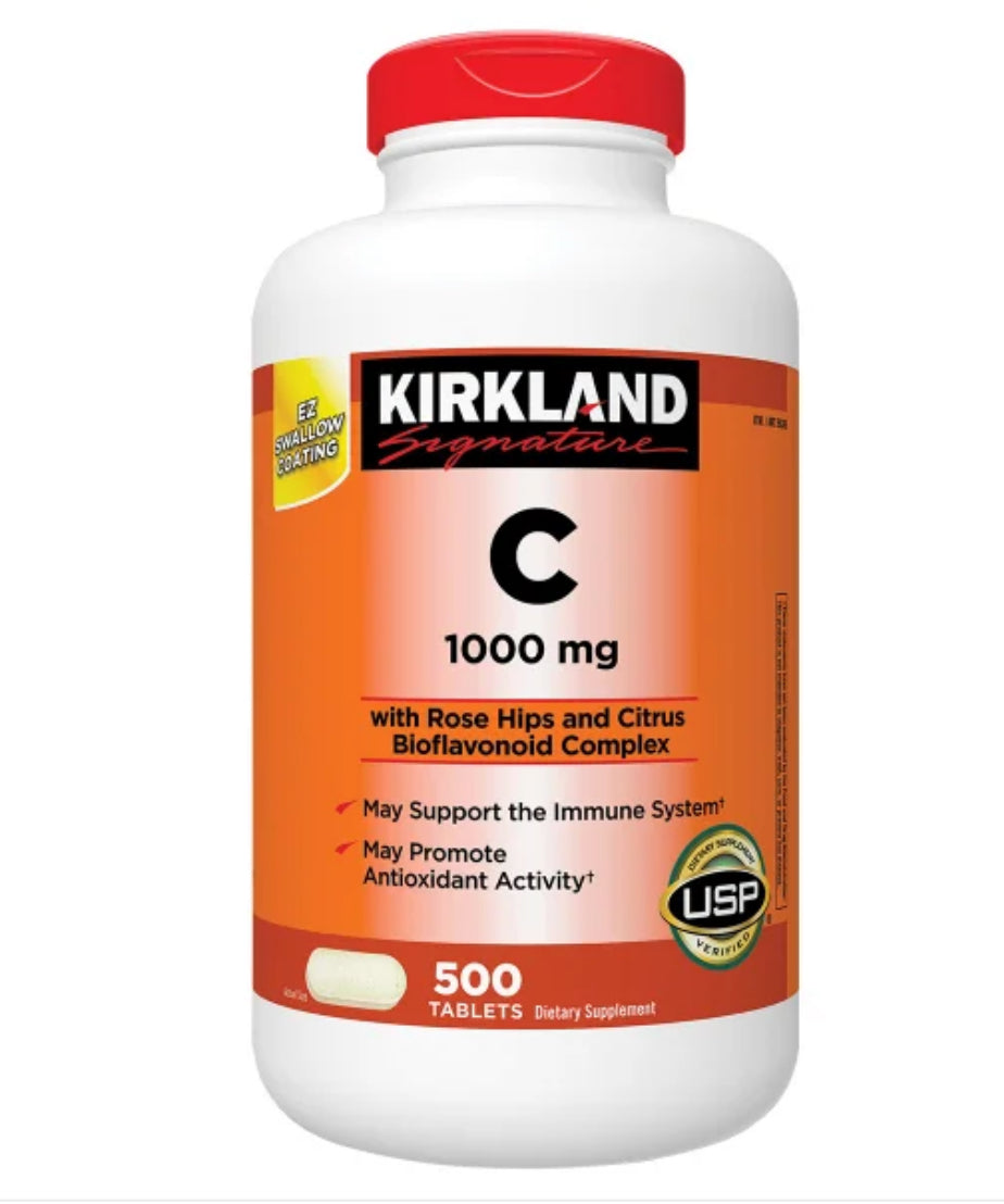 Kirkland signature vitamin C 1000mg 500 tablets