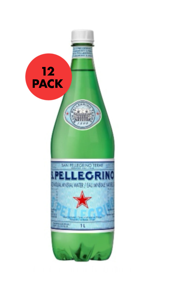 Sanpellegrino sparkling mineral water 12 x 1L