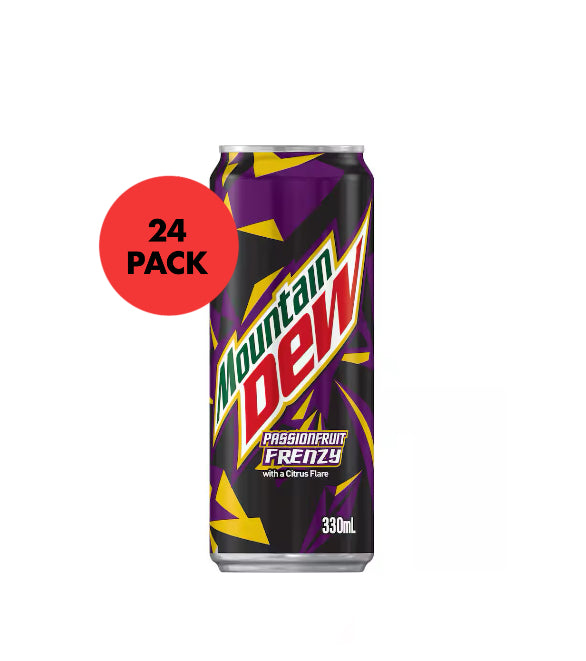 Mountain dew passionfruit frenzy 24 x 330ml