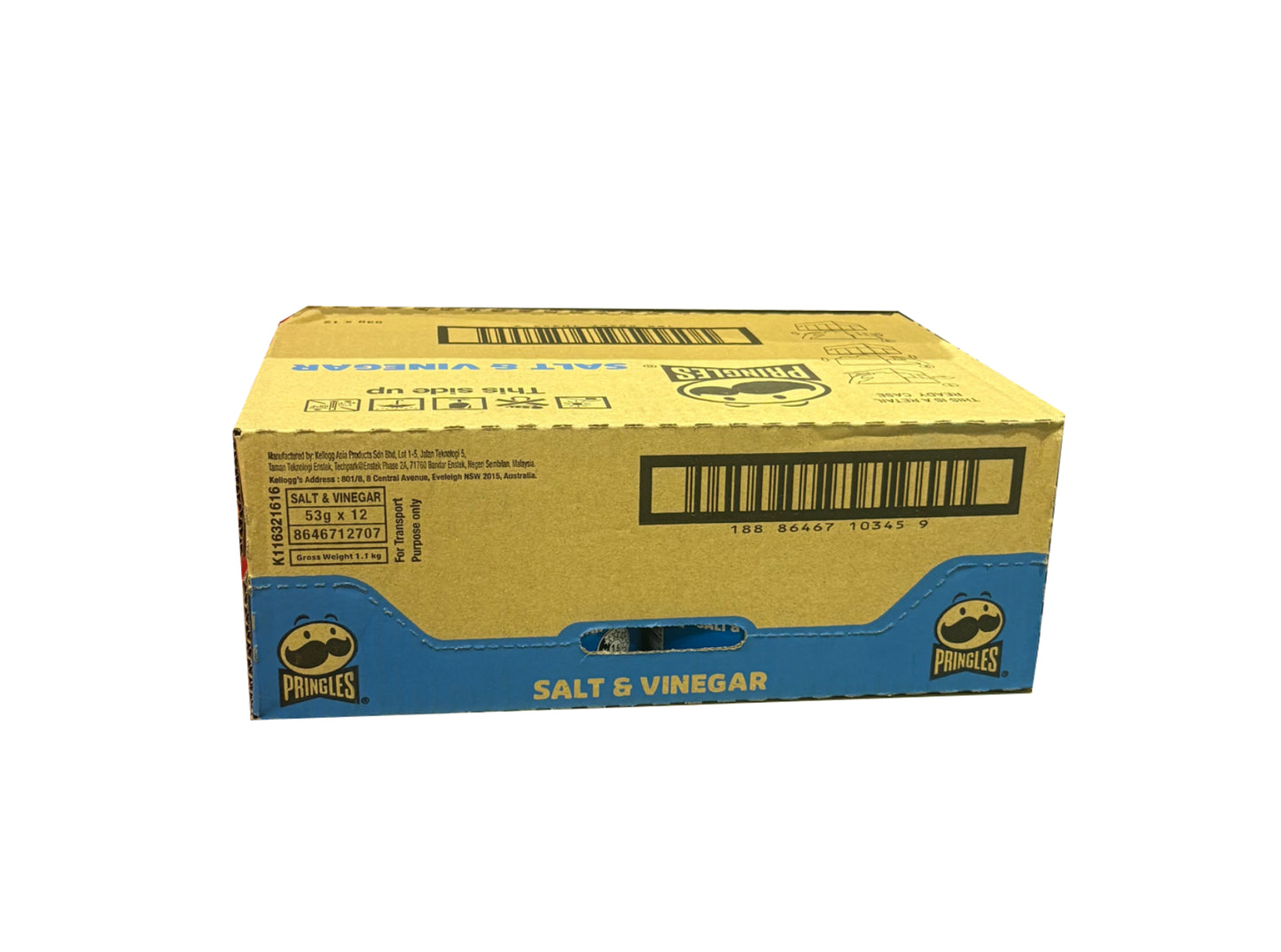 Pringles Salt & vinegar 12 x 53g