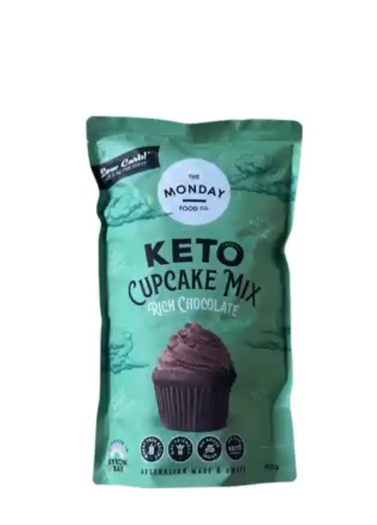 The monday food co keto cupcake mix rich chocolate 800g