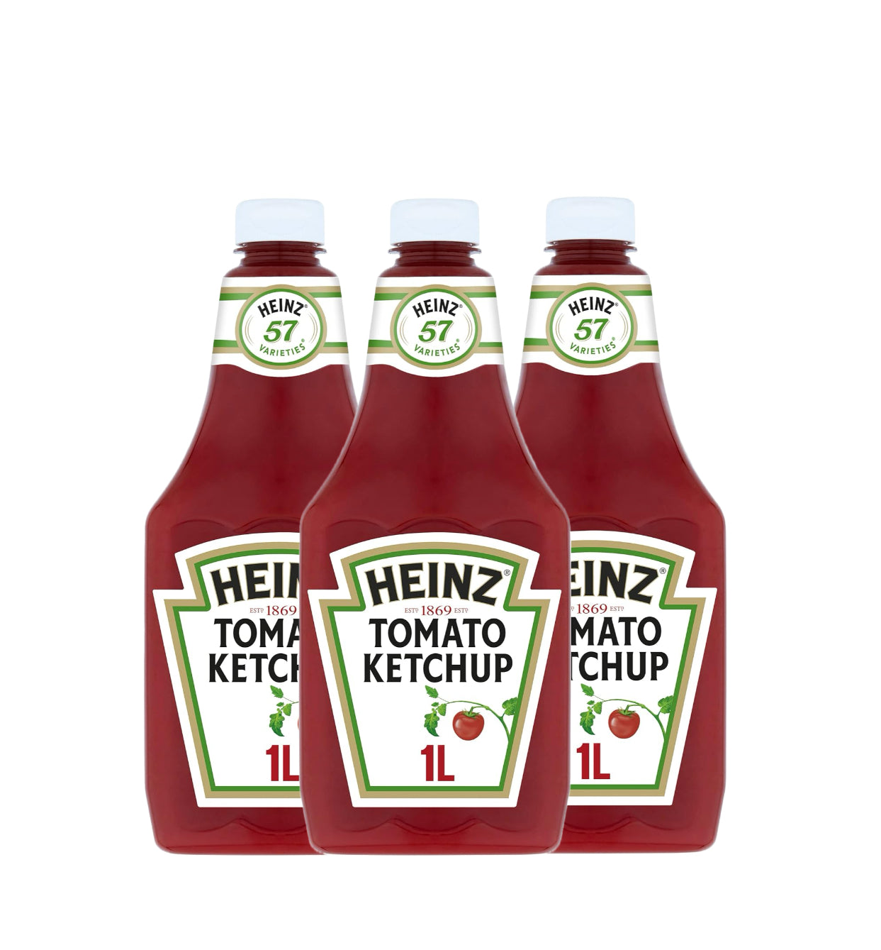 Heinz tomato ketchup 3 x 1L