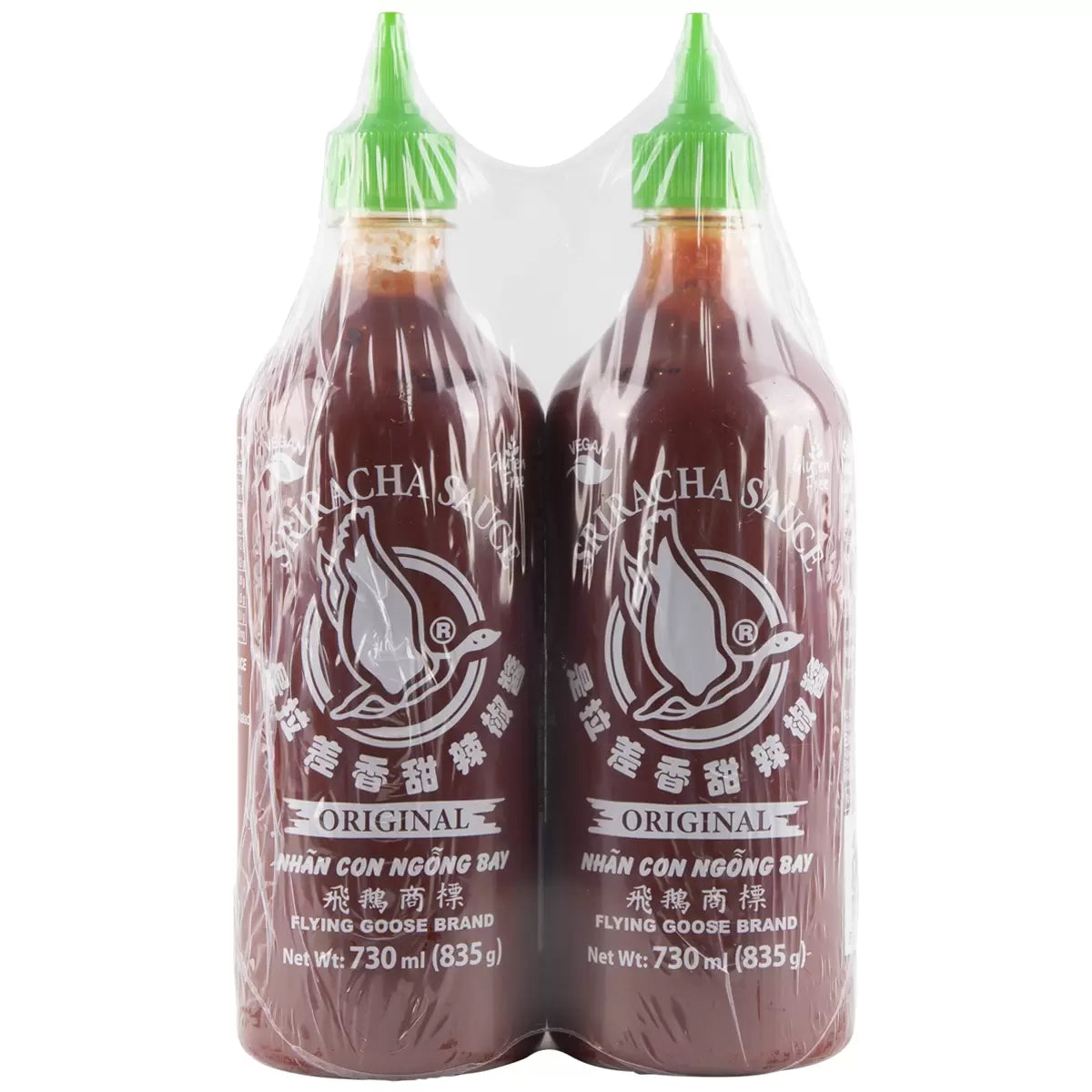 Flying goose sriracha hot chilli sauce 2 x 730ml