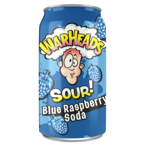 Warheads blue raspberry soda 12 x 355ml