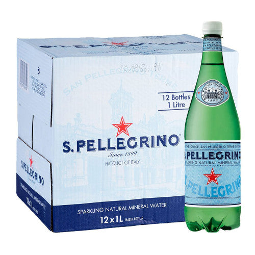 Sanpellegrino sparkling mineral water 12 x 1L