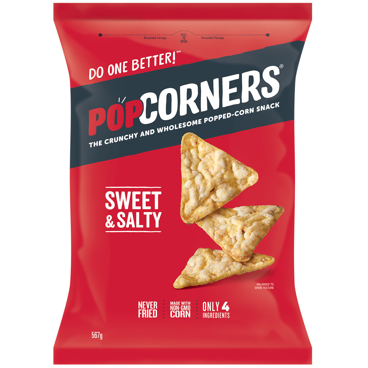 Popcorners sweet & salty corn chip 567g