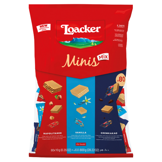 Loacker mini crispy wafer mix 800g