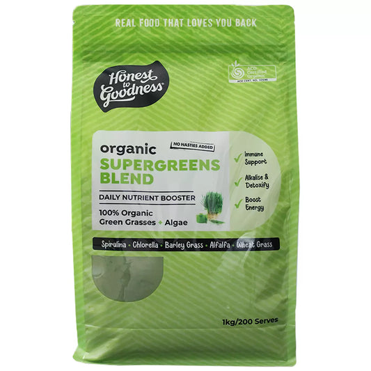 Honest to goodness organic supergreens blend 1kg