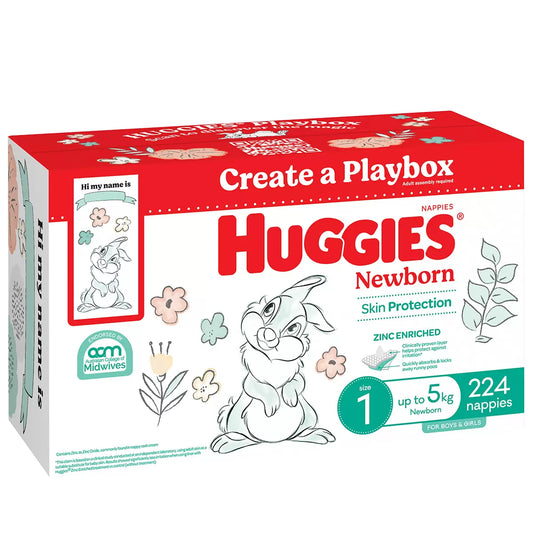 Huggies nappies newborn size 1 224ct