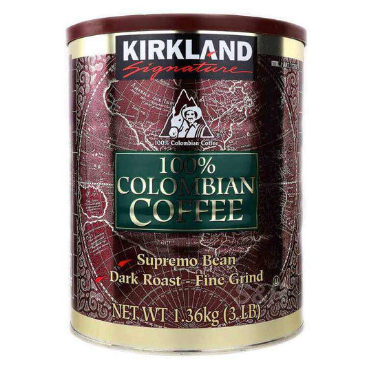 Kirkland Signature Colombian coffee dark roast fine grind 1.36kg