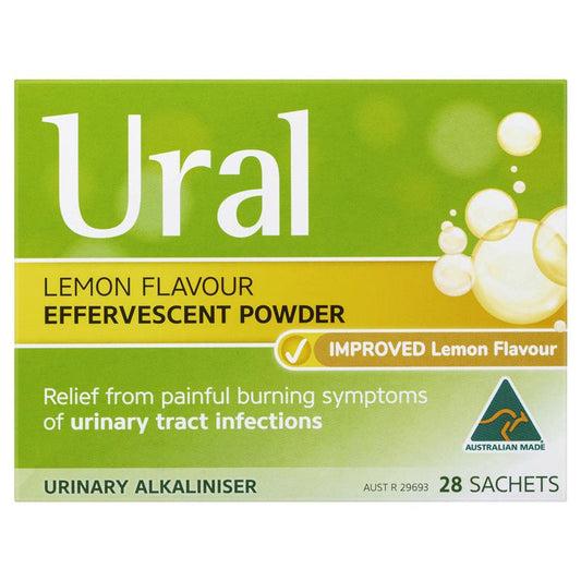 Ural lemon effervescent powder 28 sachets