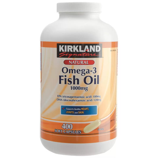 Kirkland signature Omega-3 fish oil 100mg 400 capsules