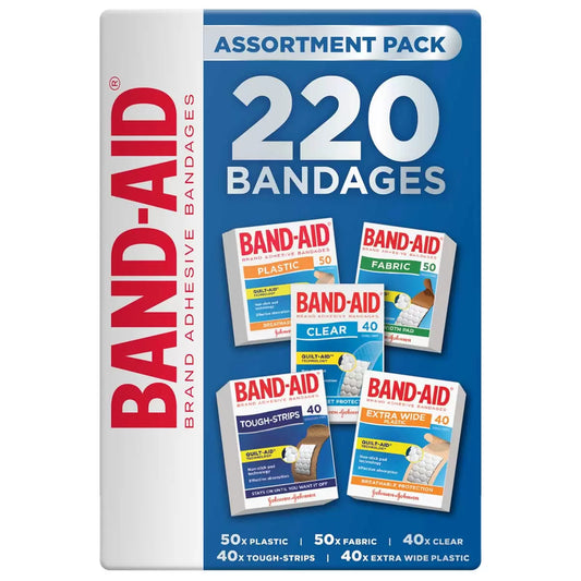Band-aid assortment pack 220ct