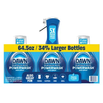 Dawn platinum plus powerwash 3x635ml