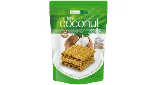 Tropical fields crispy coconut rolls 285g