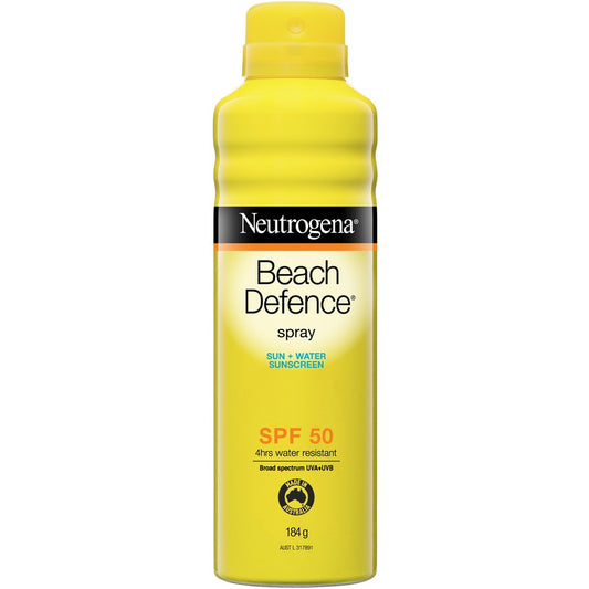 Neutrogena beach defense sunscreen 3x184g
