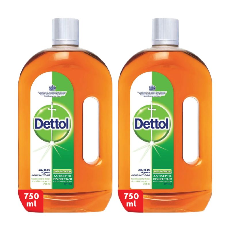 Dettol anti-bacterial disinfectant 2x750ml