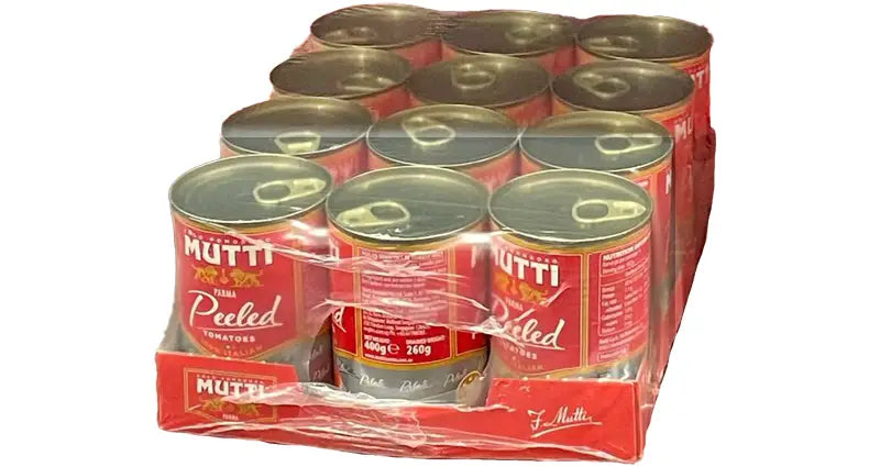 Mutti whole peeled tomatoes 12 x 400g