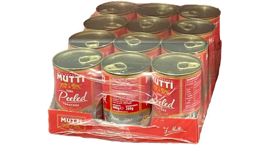 Mutti whole peeled tomatoes 12 x 400g
