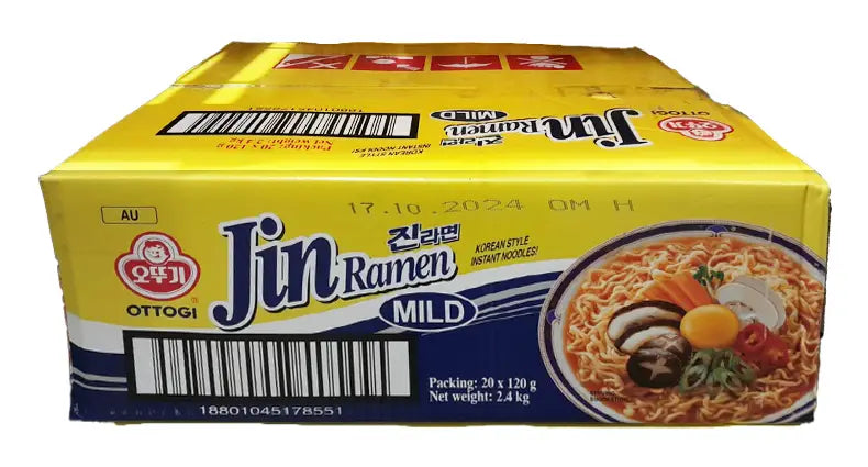 jin ramen ottogi mild 20 x 120g