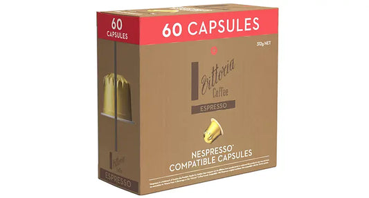 Vittoria Espresso coffee capsules 60pk (Nespresso compatible)