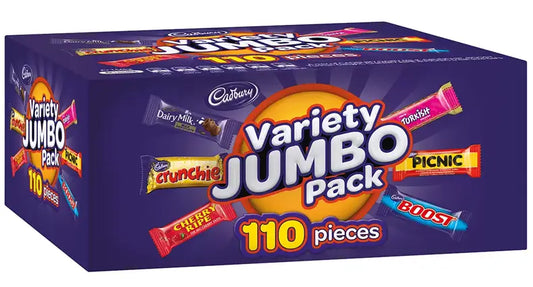 Cadbury variety jumbo pack 110 pieces 1.56