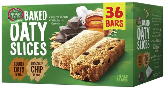 Mother earth baked oaty slices 36 x 40g