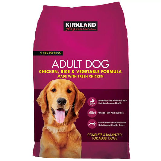 Kirkland signature dog food chicken, rice & veg 12kg
