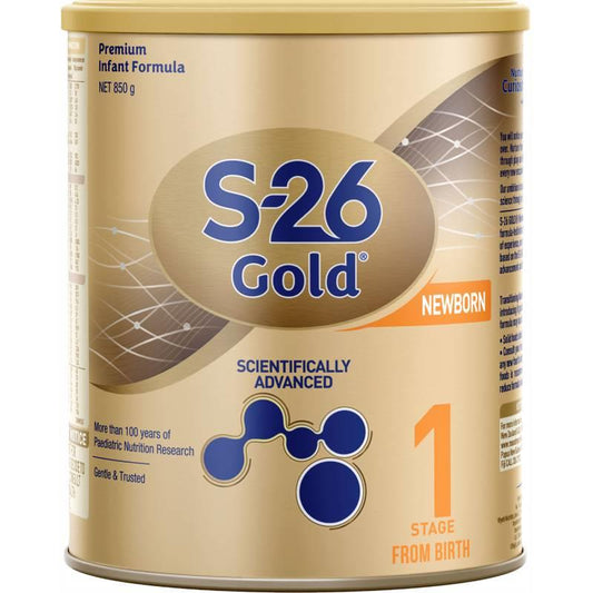 S26 gold stage 1 formula 0-6 months 850g