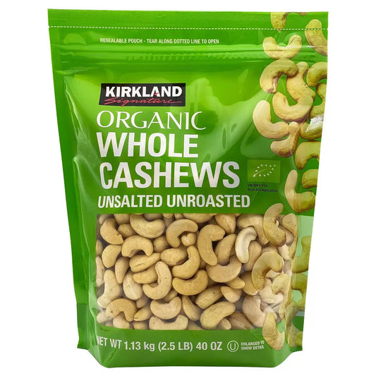 Kirkland signature organic cashews 1.13kg