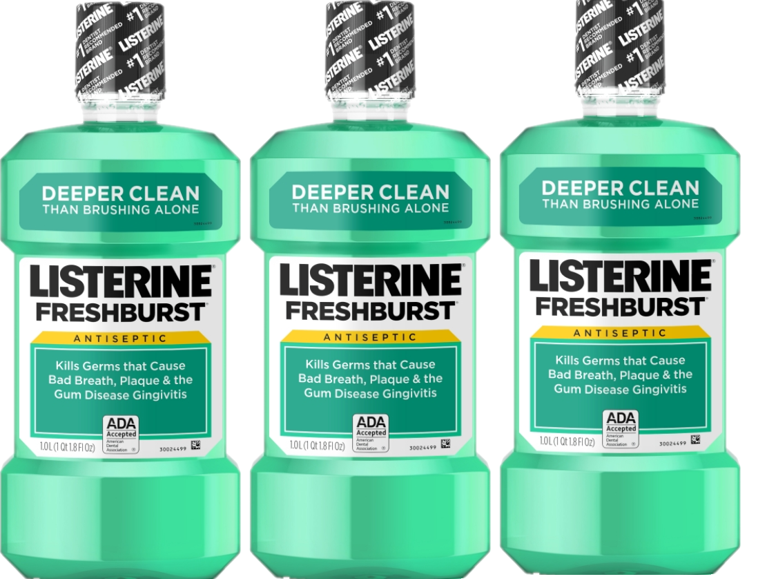 Listerine freshburst mouthwash 3x1L