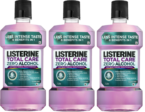 Listerine total care zero mouthwash 3x1L