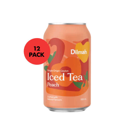 Dilmah peach iced tea 12 x 330ml