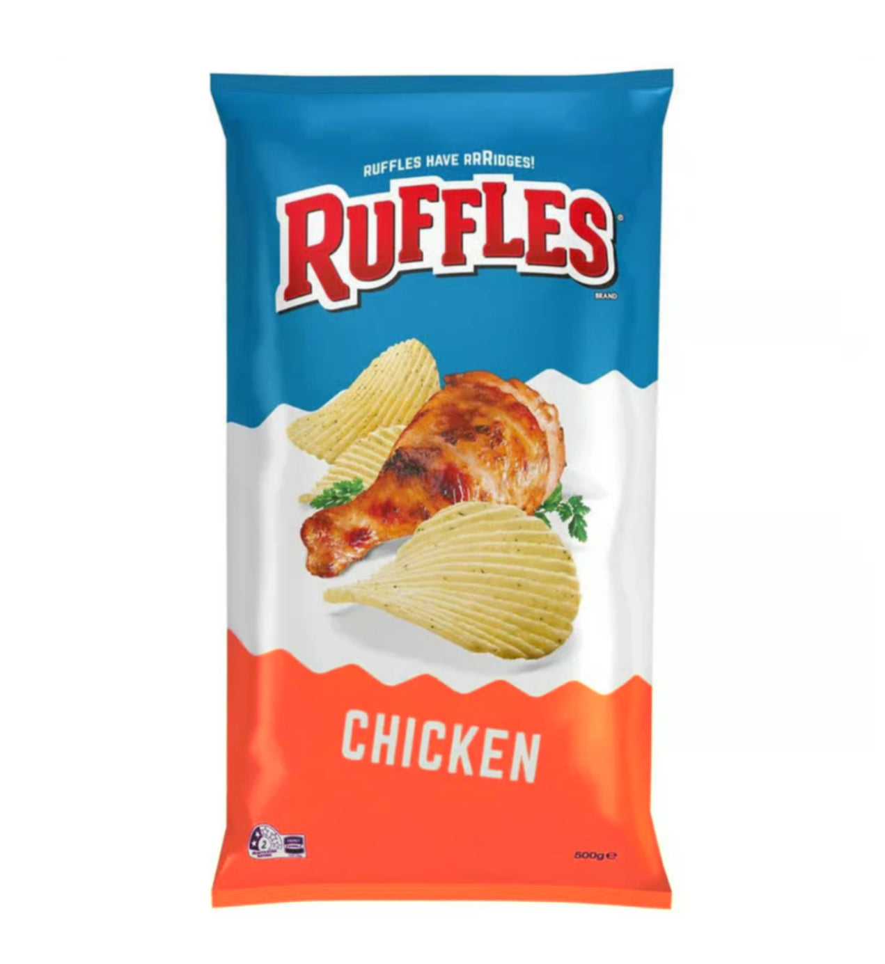 Ruffles chicken flavour 500g