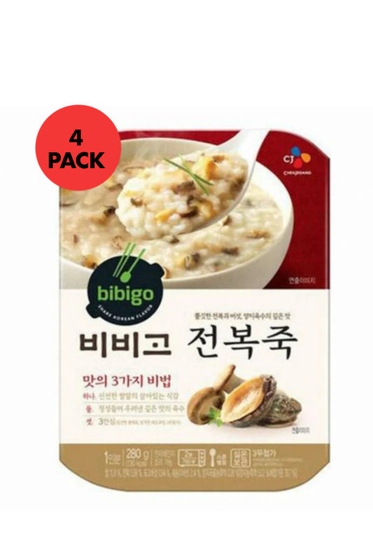 Bibigo rice porridge abalone 4 x 280g