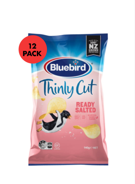 Bluebird thinly cut Ready salt 12 x 140g