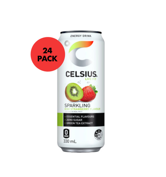 Celsius kiwi & strawberry 24 x 330ml