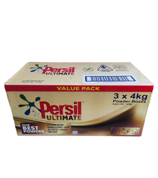 Persil ultimate front/top powder 3 x 4kg