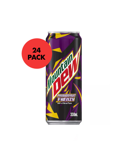 Mountain dew passionfruit frenzy 24 x 330ml