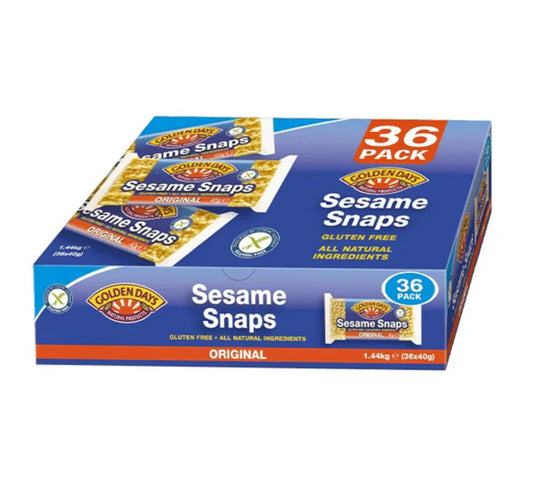 Golden days sesame snaps 36 x 40g