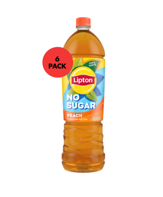Lipton ice tea peach no sugar 6 x 1.5L