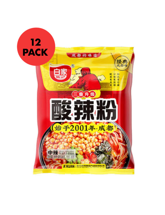 Baijia spicy & sour vermicelli 12x108g
