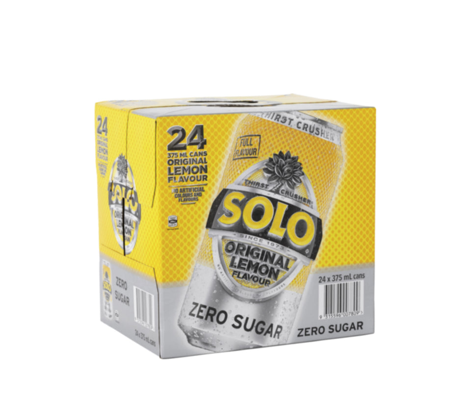 Solo lemon no sugar 24 x 375ml