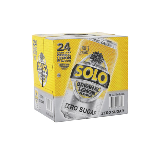 Solo lemon no sugar 24 x 375ml