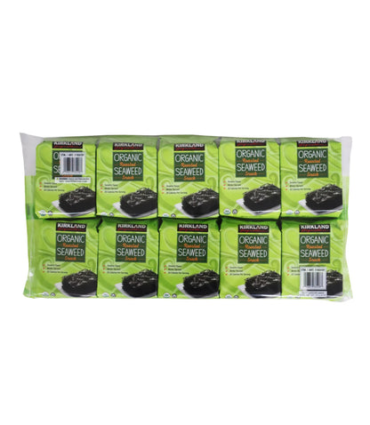 Kirkland signature organic roasted seaweed 10x17g