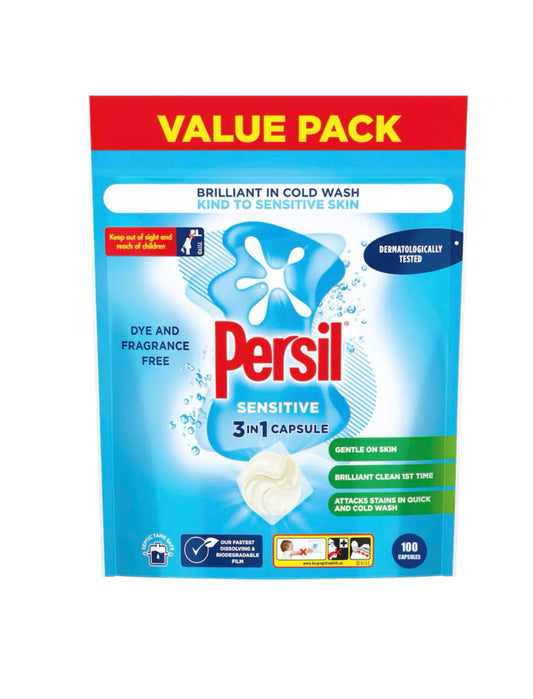 Persil triple capsules sensitive 100pk