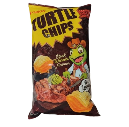 Orion steak wasabi turtle chips 481g