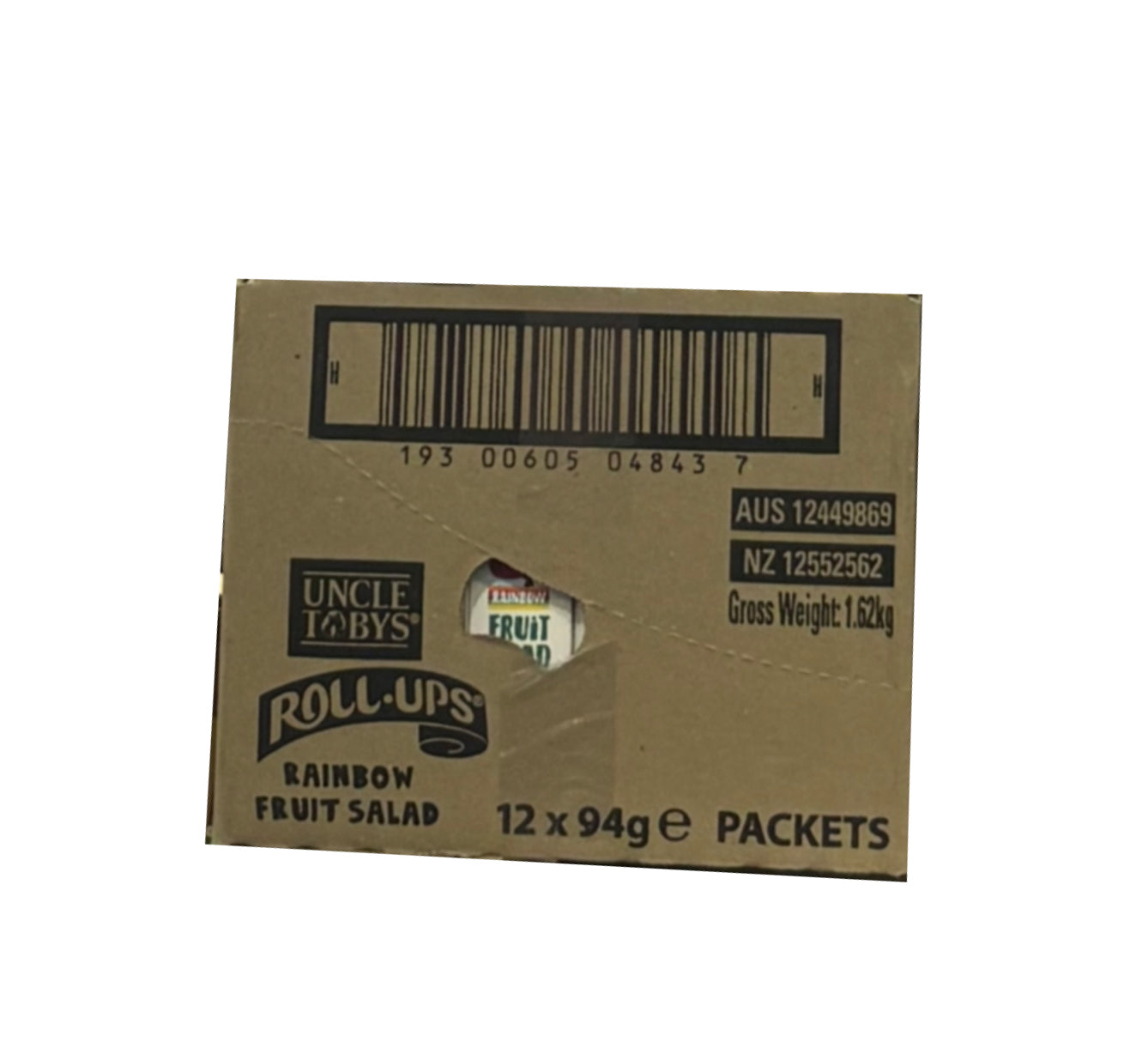 Uncle Toby’s Fruit roll ups 12 x 94g